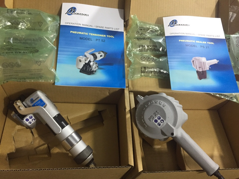 Dụng cụ siết đai thép dùng khí nén Macroleague PT52 & PS21